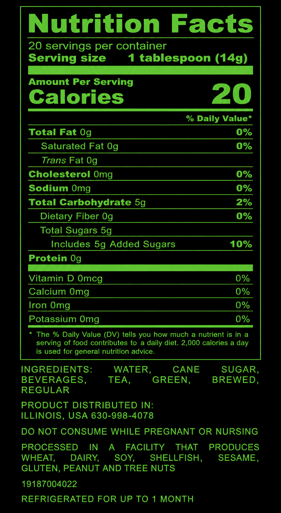 Green Tea Simple Syrup