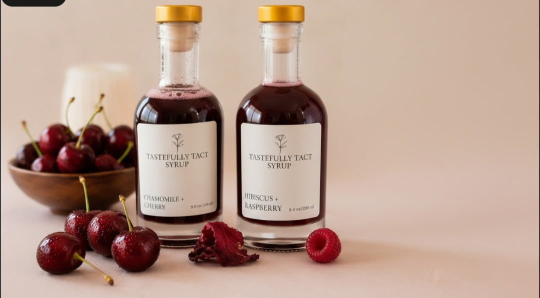 Chamomile + Cherry & Hibiscus + Raspberry Simple Syrup Bundle