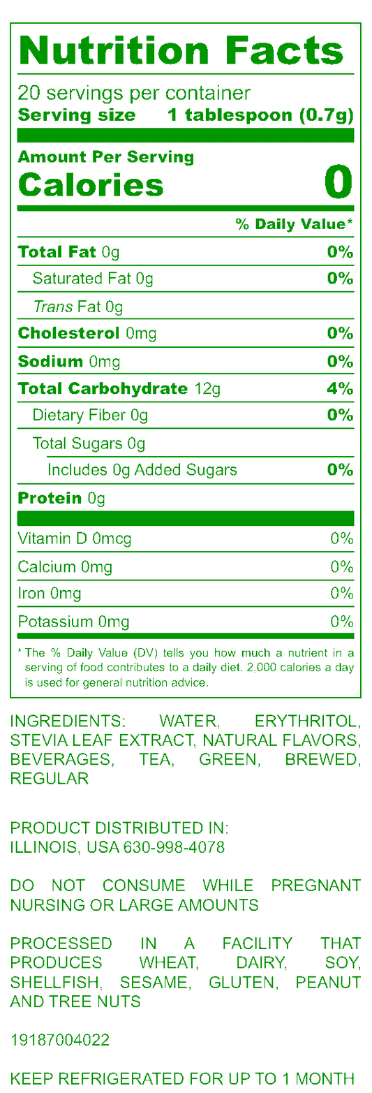 Low Sugar Green Tea & Green Tea Syrup Bundle