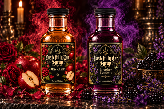 Rose + Apple & Lavender + Blackberry Simple Syrup Bundle