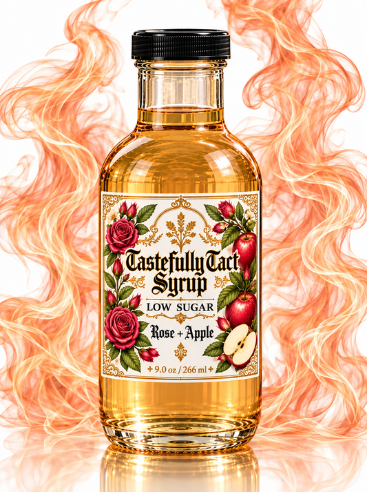 Low Sugar Rose + Apple Simple Syrup