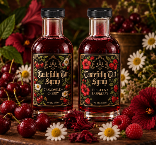 Chamomile + Cherry & Hibiscus + Raspberry Simple Syrup Bundle