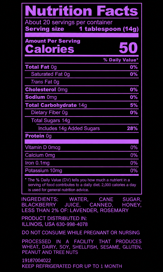 Low Sugar Lavender + Blackberry & Lavender + Blackberry Syrup Bundle