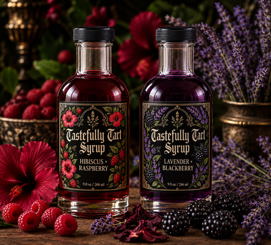 Hibiscus + Raspberry & Lavender + Blackberry Simple Syrup Bundle