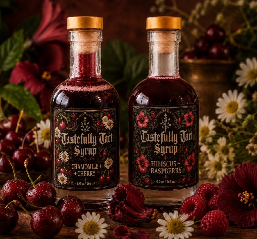 Chamomile + Cherry & Hibiscus + Raspberry Simple Syrup Bundle