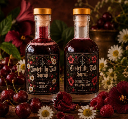 Chamomile + Cherry & Hibiscus + Raspberry Simple Syrup Bundle