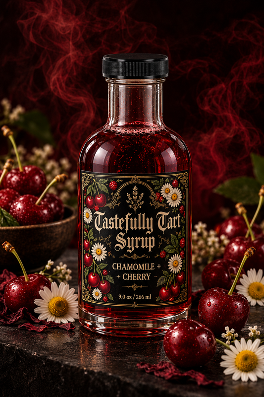 Chamomile + Cherry Simple Syrup