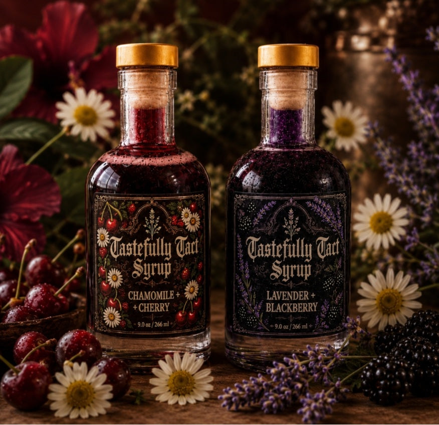 Chamomile + Cherry & Lavender + Blackberry Simple Syrup Bundle