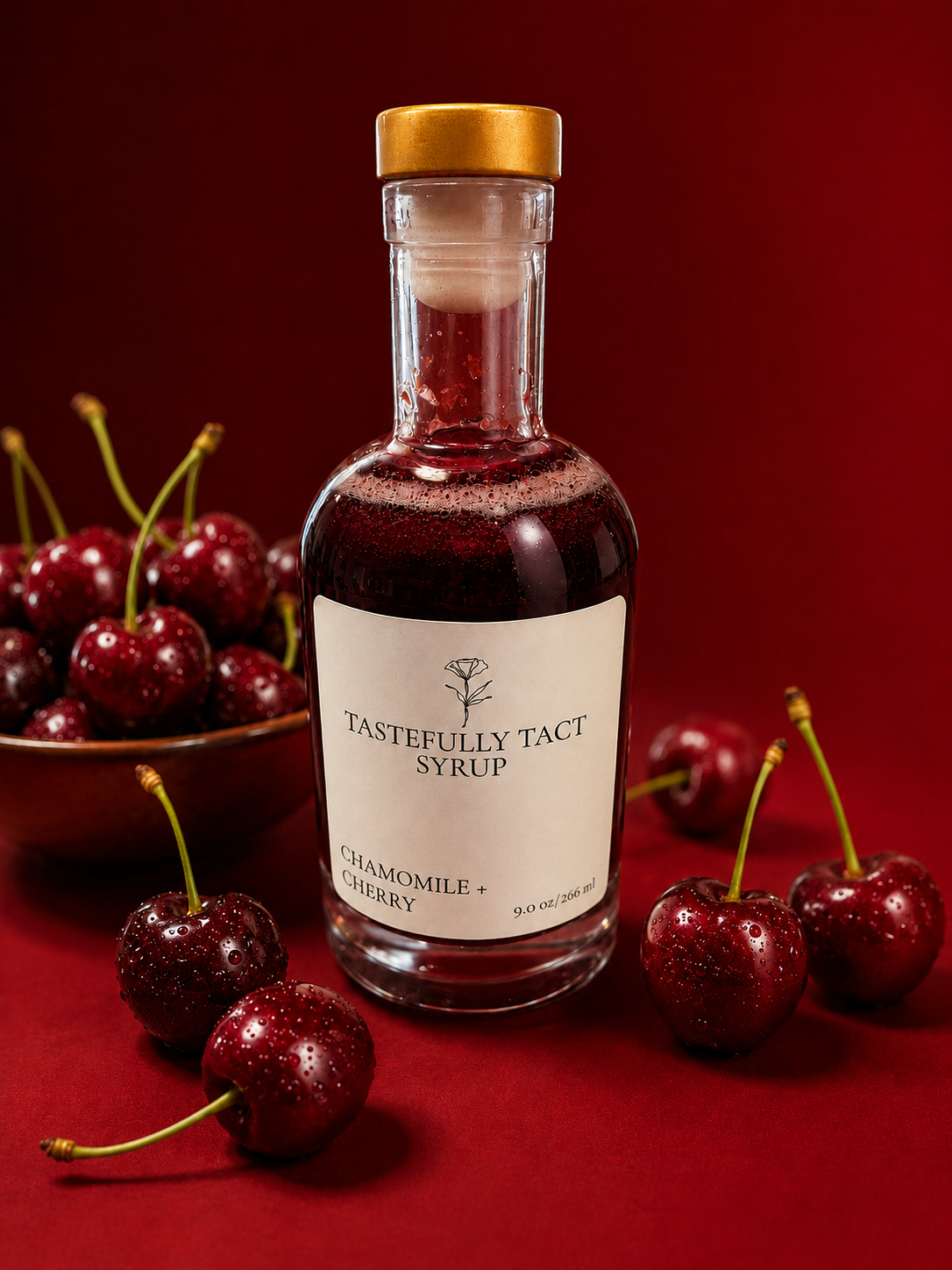 Chamomile + Cherry Simple Syrup