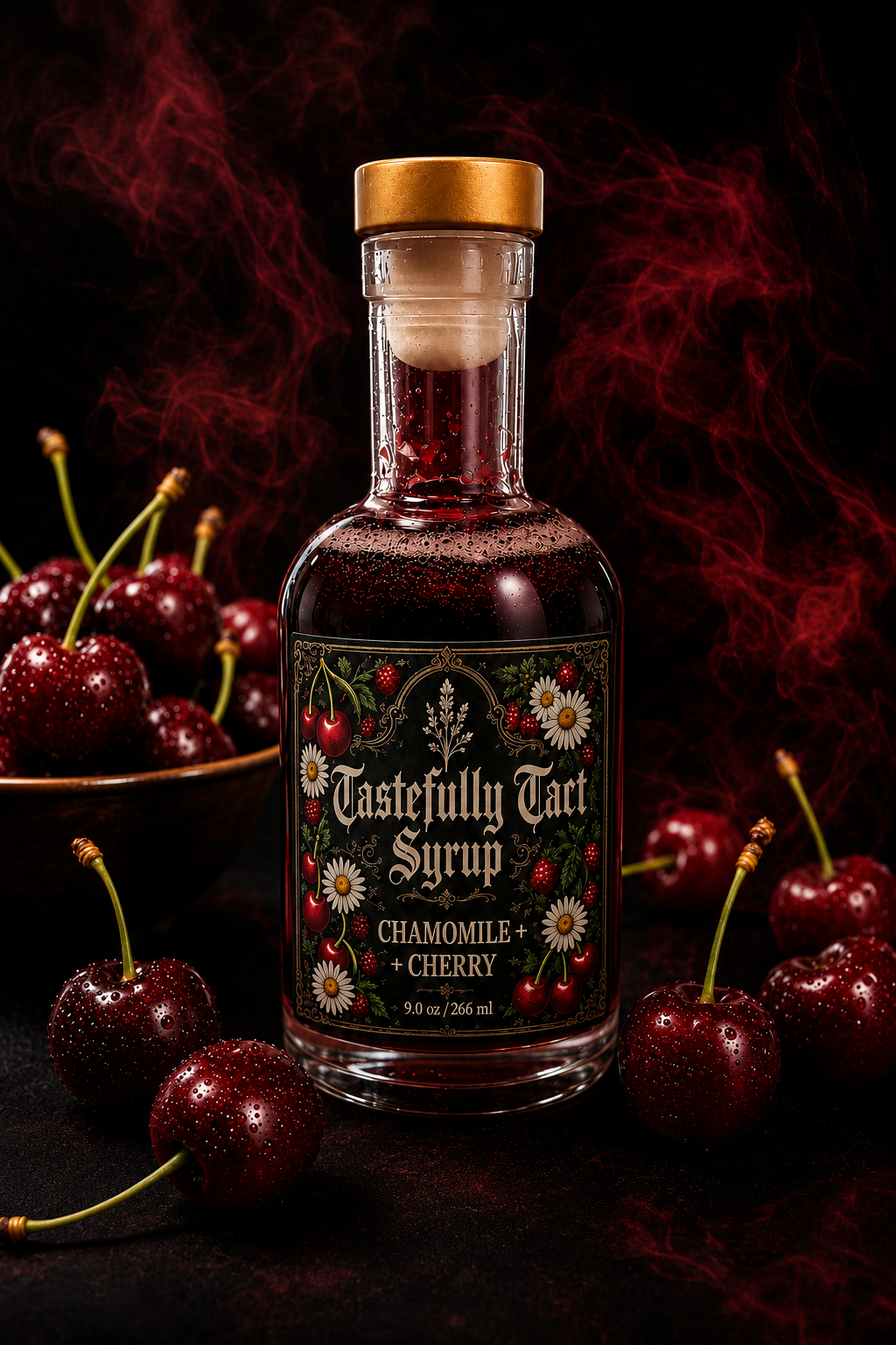 Chamomile + Cherry Simple Syrup