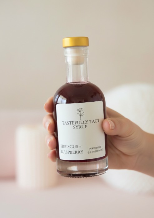 Hibiscuis + Raspberry Simple Syrup